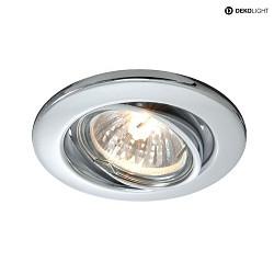 spot GU10 IP20, chrome, silver dimmable