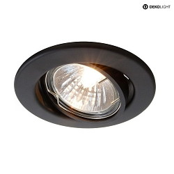 spot GU10 IP20, matt, signal black dimmable