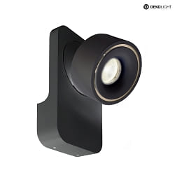 wall luminaire UNI II TILT with spacer, cardanic swivelling IP20, deep black dimmable