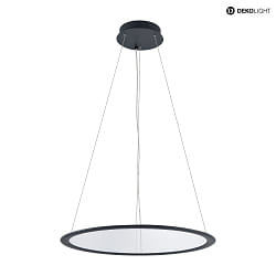 pendant luminaire round IP40, transparent, deep black dimmable