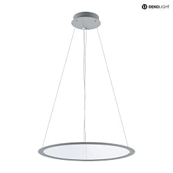 pendant luminaire round IP40, grey, transparent dimmable