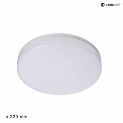 Plafoniera per esterni ALTAIS  22CM CCT Switch, cablato attraverso IP54, bianco 