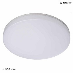 Plafoniera per esterni ALTAIS  33CM CCT Switch, cablato attraverso IP54, bianco 