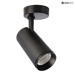 ceiling luminaire LUCEA TILT 15 CCT Switch, adjustable IP20, transparent, deep black dimmable