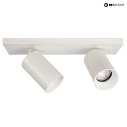 ceiling luminaire CAN TILT 2 flames, square, swivelling, rotatable GU10 IP20, white dimmable