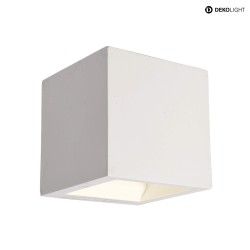 Lampada da parete MINI CUBE su / gi, Forma di cubo, commutabile IP20, bianco 