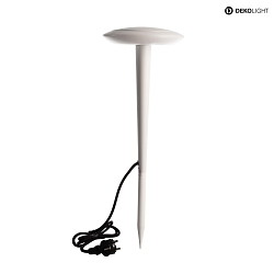 Lampe  broche BERMUDA avec prise de courant, commutable IP65 | IP44, blanche gradable
