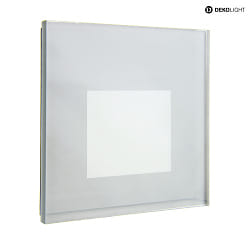 cover ALWAID 2 - MILKY square, white aluminum