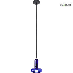 Luminaire  suspension PERSEUS E14 IP20, bleu 