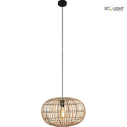 Luminaire  suspension BAMBOO E27 IP20, couleur naturelle 