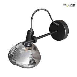 Luminaire mural BEUEL E14 IP20, noir 