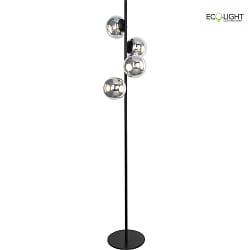 Lampadaire ALTAIR LED IP20, couleurs fume, noir, argent 