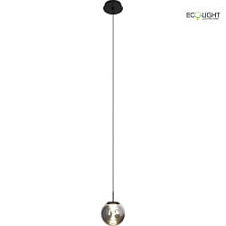 Luminaire  suspension ALTAIR LED IP20, couleurs fume, noir, argent 