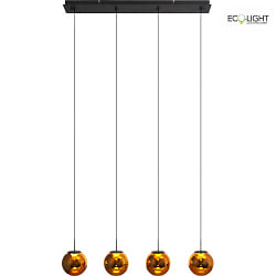 Luminaire  suspension ALTAIR LED IP20, ambre, noir 