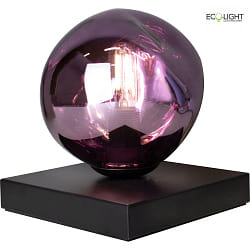 Lampe de table CANOPUS E14 IP20, violet, noir 