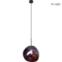 Luminaire  suspension CANOPUS E27 IP20, violet, noir 