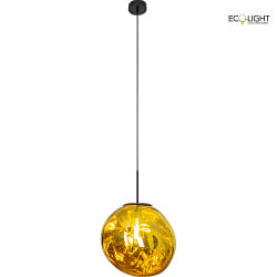 Luminaire  suspension CANOPUS E27 IP20, jaune, noir 