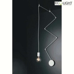 Lampada da parete e soffitto HABITAT 1-Lampadina, regolabile E27 IP20, Bianco dimmerabile