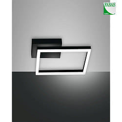 wall and ceiling luminaire BARD IP20, satined, black dimmable