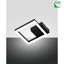 Lampada da parete e soffitto BARD IP20, satinato, nero dimmerabile