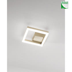 Lampada da parete e soffitto BARD IP20, oro opaco, satinato dimmerabile