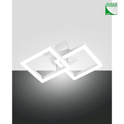 wall and ceiling luminaire BARD IP20, satined, white dimmable