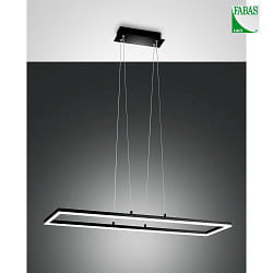 pendant luminaire BARD IP20, satined, black dimmable