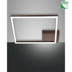 ceiling luminaire BARD IP20, rust brown, satined dimmable