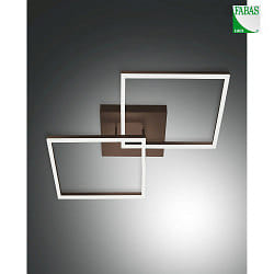 ceiling luminaire BARD IP20, rust brown, satined dimmable