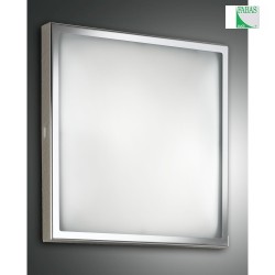 Luminaire de plafond OSAKA petit, angulaire IP20, chrome, blanche gradable