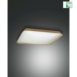 Luminaire de plafond HUGO petit, carr IP20, couleur sable, satin, blanche gradable