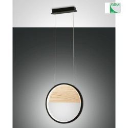 LED Pendant luminaire PIERRE, 29W, 3000K, 3020lm, IP20, black