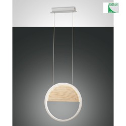 LED Pendant luminaire PIERRE, 29W, 3000K, 3020lm, IP20, white