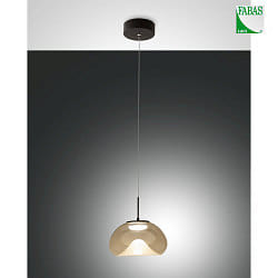 pendant luminaire BRENA 1 flame IP20, black dimmable