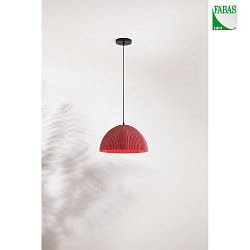 pendant luminaire CAROLA E27 IP20, black, mustard yellow