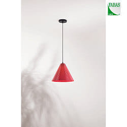 pendant luminaire CONE E27 IP20, orange, black