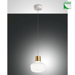 pendant luminaire KINO 1 flame IP20, white dimmable