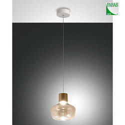 pendant luminaire KINO 1 flame IP20, white dimmable