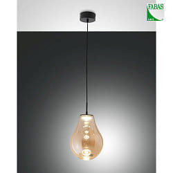 pendant luminaire NOA 1 flame IP20, black dimmable