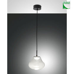 LED Pendelleuchte DEVA, 1-flammig, 14W, 2700/3000/4000K, 1510lm, IP20, dimmbar, transparent