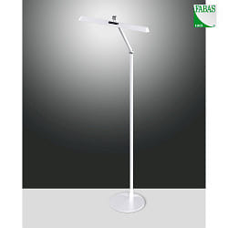 LED Steh-/Leseleuchte BEBA, 12W, 3000/4000/6000K, 1340lm, IP20, dimmbar, wei