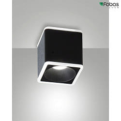 LED Deckenstrahler COIBA LxBxH 9x9x10,5cm 13W 3000K 825lm IP20 rckversetzt, eckig, schwarz