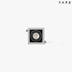 ceiling recessed luminaire NANO COLIN-1 LED IP23, grey