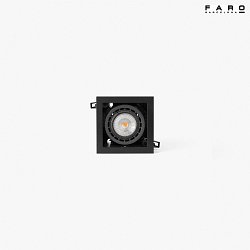 ceiling recessed luminaire NANO COLIN-1 LED IP23, black