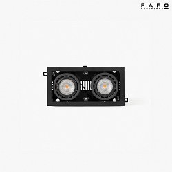 ceiling recessed luminaire NANO COLIN-2 LED IP23, black