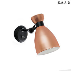 wall luminaire RETRO E14 IP20, copper, mat 