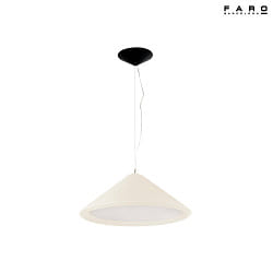 Luminaire  suspension SAIGON IN 3 flammes E27 IP20, noir mat, ivoire 