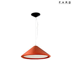 Luci a sospesione SAIGON IN 3-Lampadine E27 IP20, nero opaco, terracotta 