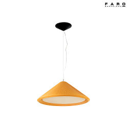 Luminaire  suspension SAIGON IN 3 flammes E27 IP20, jaune, noir mat 