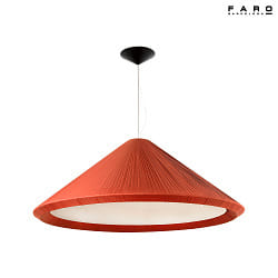 Luci a sospesione SAIGON IN 4-Lampadine E27 IP20, nero opaco, terracotta 